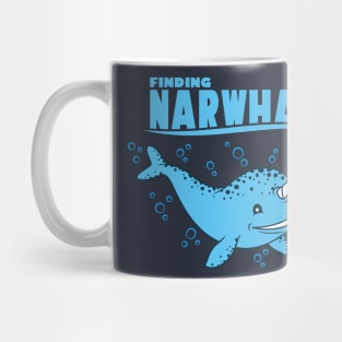 Finding Narwhal Ocean Not Dabbing Funny Parody Mug